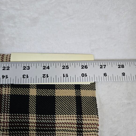 VTG Ralph Lauren Upholstery Fabric Remnant Upton Tartan Onyx 27x27 inch 0804 - Picture 3 of 4